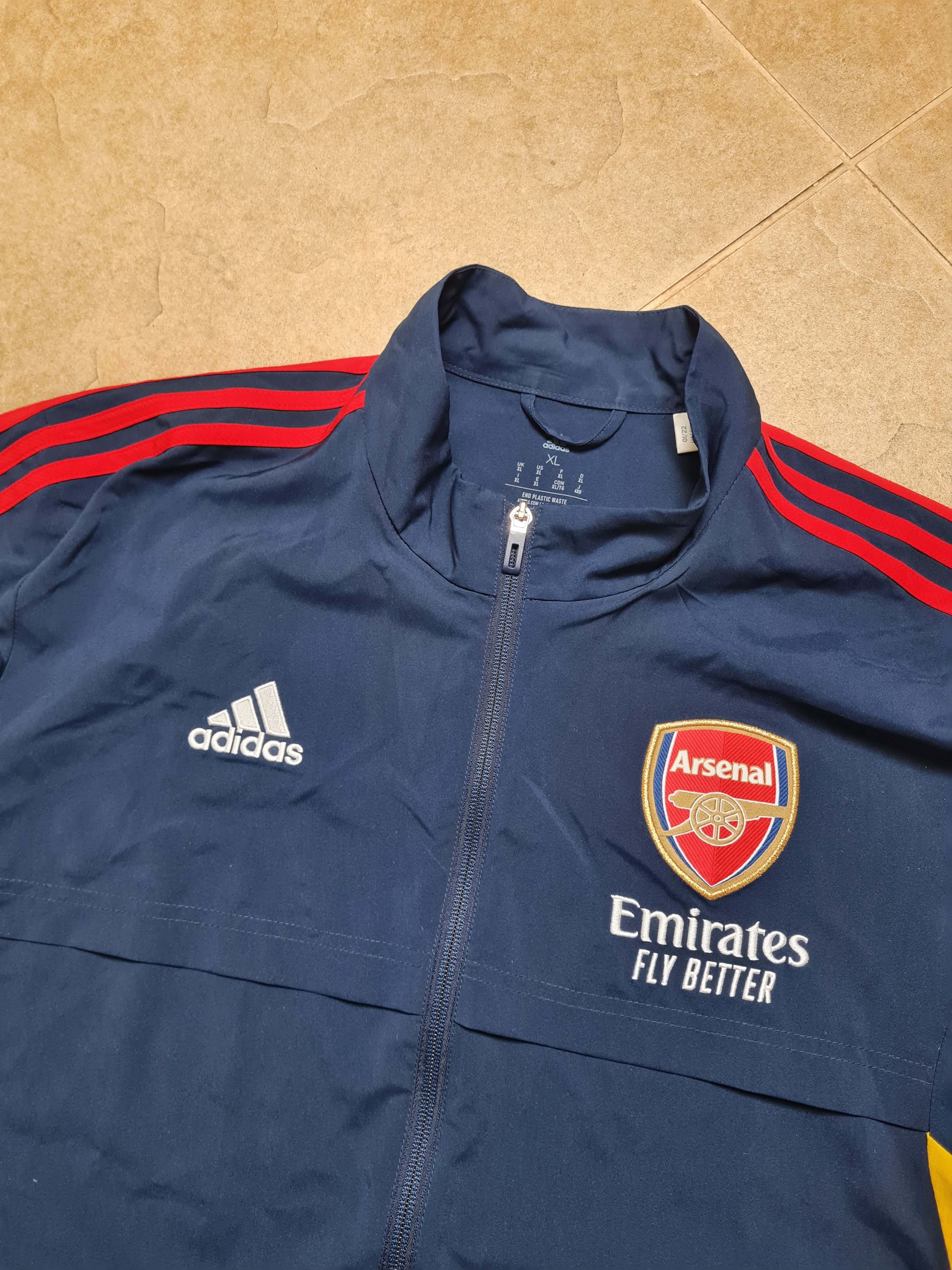 Adidas Track Top Adidas Football Jacket Arsenal 2022/2023 Soccer Size US XL / EU 56 / 4 - 14 Thumbnail