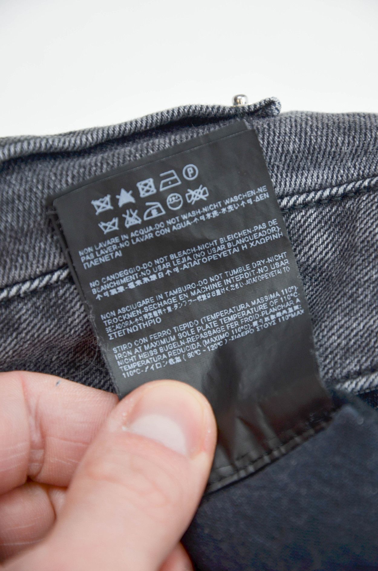 Saint Laurent Paris Saint Laurent D01 Skinny Jeans Grey Zip Hem Slim Fit - 30 Size US 30 / EU 46 - 10 Thumbnail
