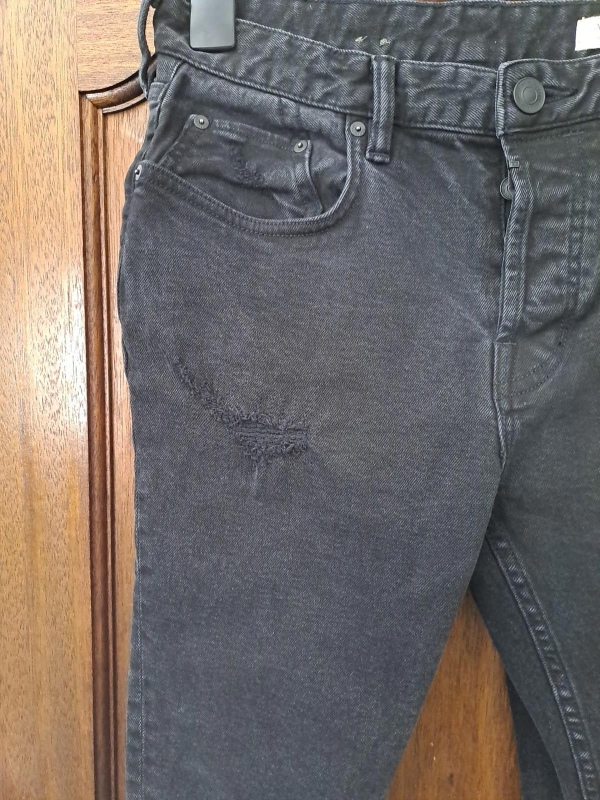 Allsaints All Saints Mens Jeans Cigarette Size W30" L32 Black Slim Fit Size US 30 / EU 46 - 6 Thumbnail