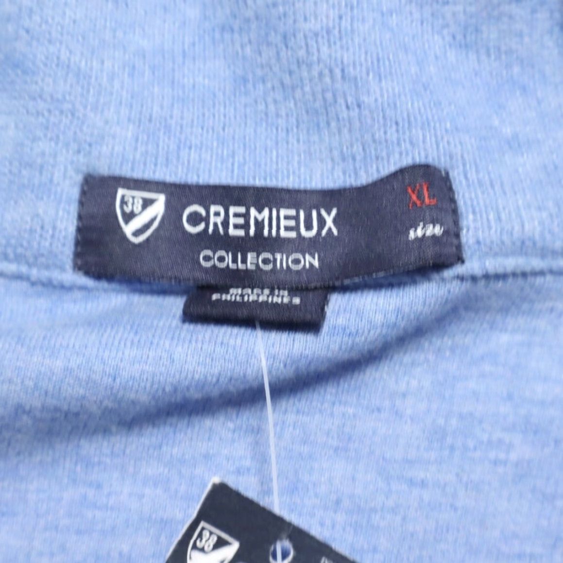 Cremieux Daniel Cremieux Henley Neck Patch Solid Long Sleeve Sweater Blue Men's XL Shirt Size US XL / EU 56 / 4 - 5 Thumbnail