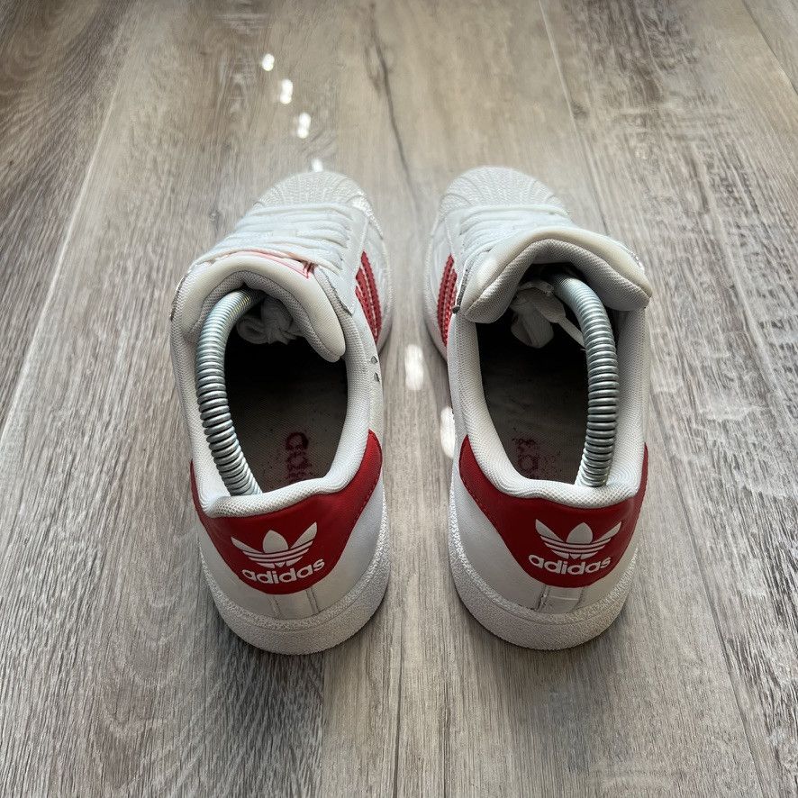 Adidas × Vintage ADIDAS • Superstar 2 "White/Red" (4.5M) Size US 5 / EU 37 - 11 Thumbnail
