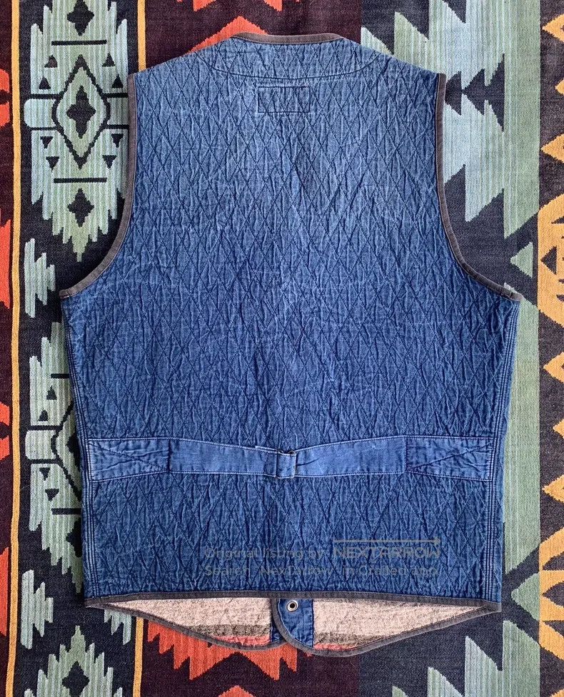 RRL Ralph Lauren RRL Ralph Lauren Indigo blanket-lined vest Size US XS / EU 42 / 0 - 2 Thumbnail