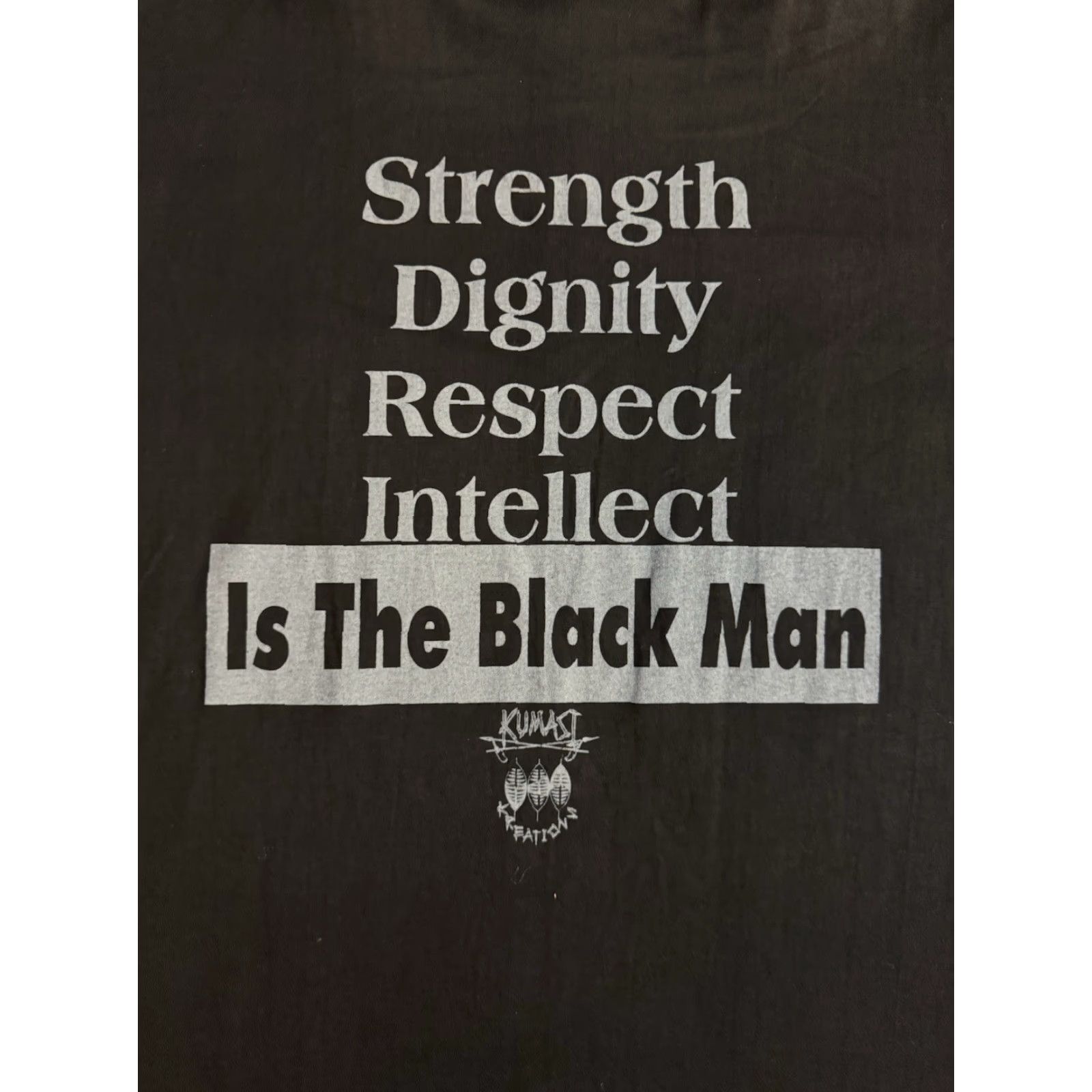 Vintage VINTAGE 90s Black Men Are The Greatest Kumasi Kreations T Shirt XL Rap Tee 1990s Men Shirt Size US XL / EU 56 / 4 - 6 Thumbnail