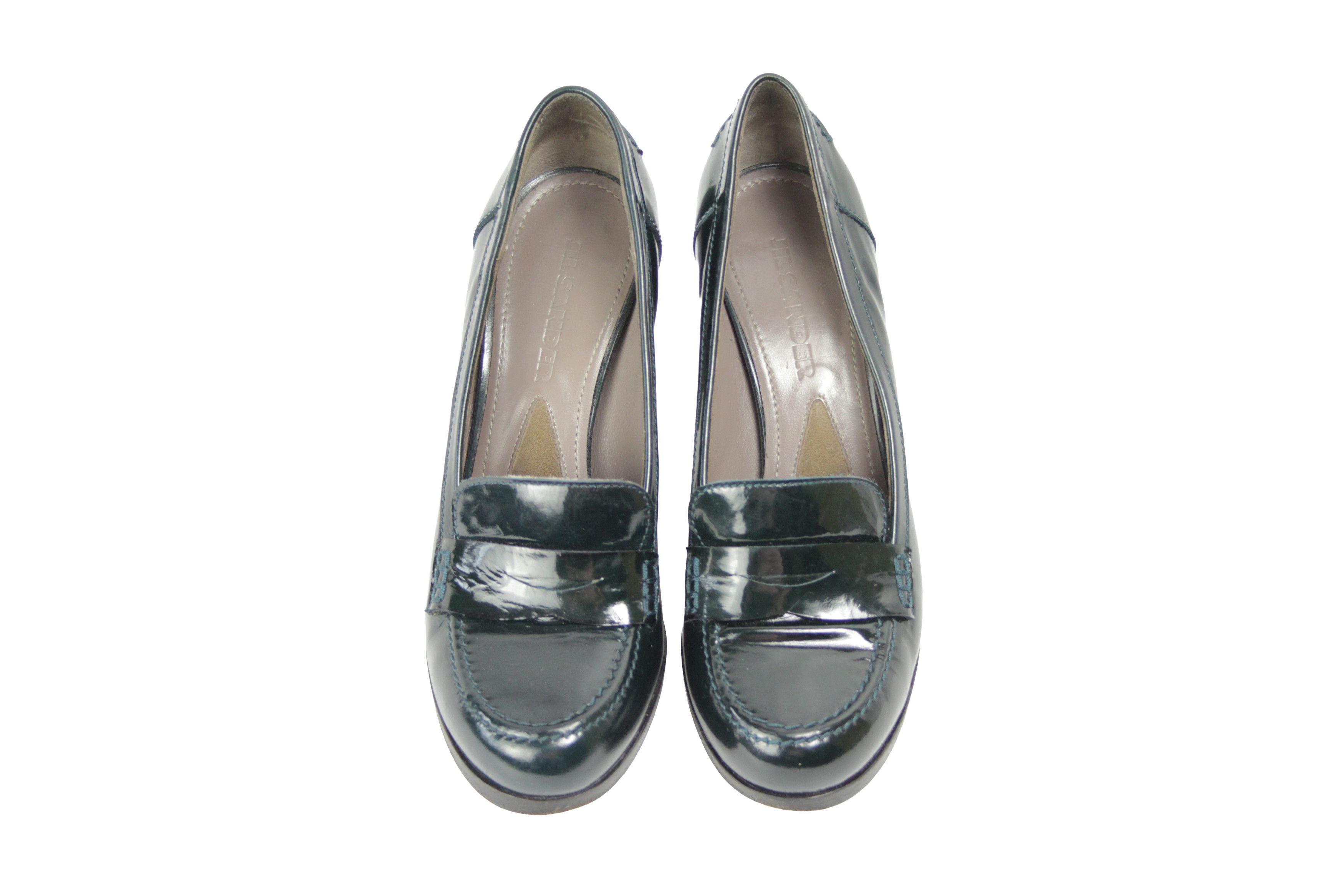 Jil Sander Patent Leather Y2K Heeled Loafers Size US 8 / IT 38 - 7 Thumbnail