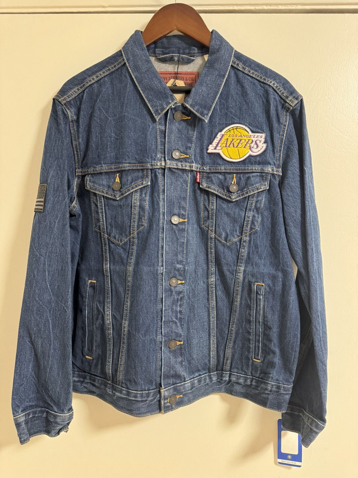 NBA austic Denim Trucker Lakers