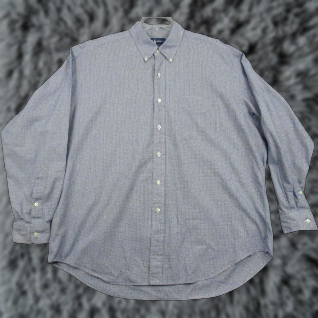 Ralph Lauren Ralph Lauren Blake Shirt XL Men Long Sleeve Button Down Houndstooth Shirt Size US XL / EU 56 / 4 - 1 Thumbnail