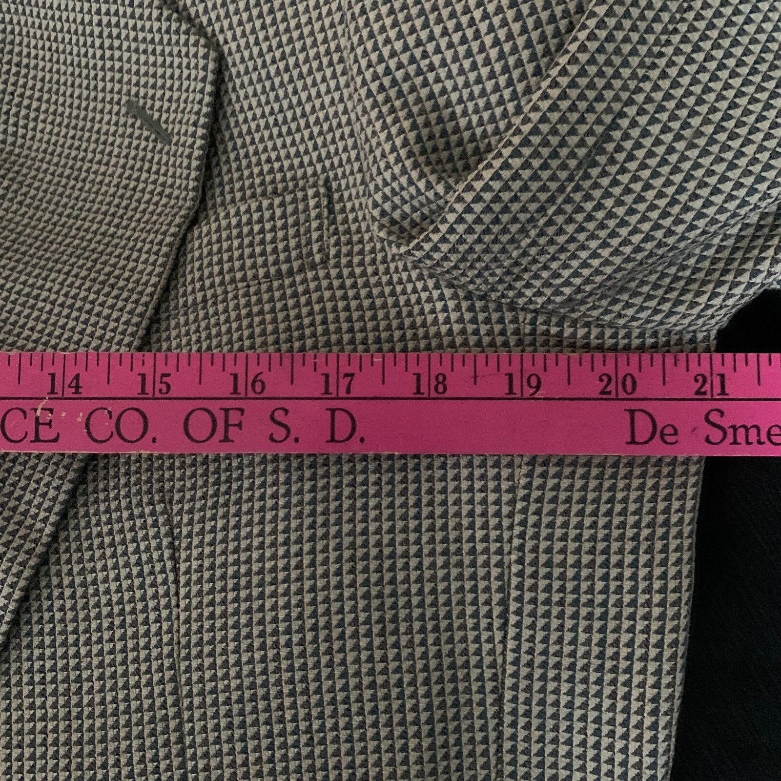Pierre Balmain PIERRE BALMAIN Paris Mens Blazer Jacket Sz 42 Micro Plaid Ch Size 42R - 14 Thumbnail