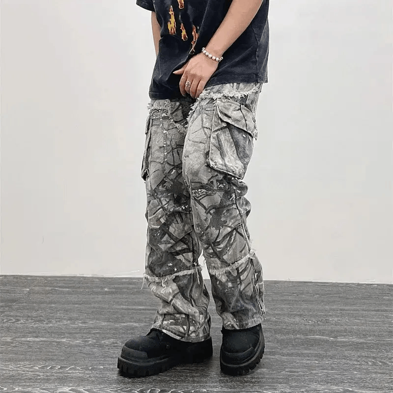 Japanese Brand × Vintage Camouflage Y2K Fashion Baggy Jeans Cargo Pants Size US 28 / EU 44 - 4 Thumbnail