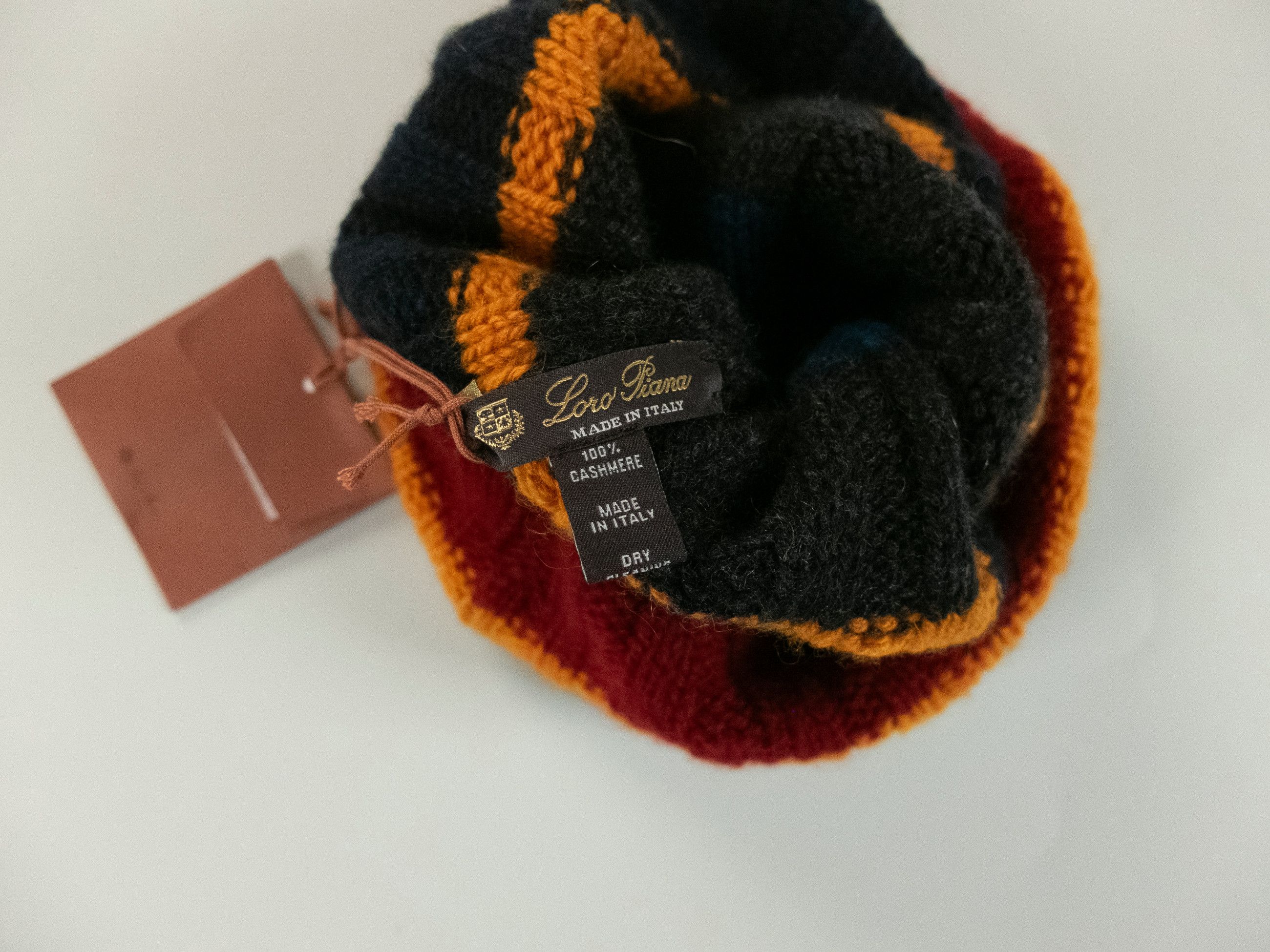 Loro Piana LORO PIANA Deer Valley striped pure cashmere beanie hat Size ONE SIZE - 3 Thumbnail