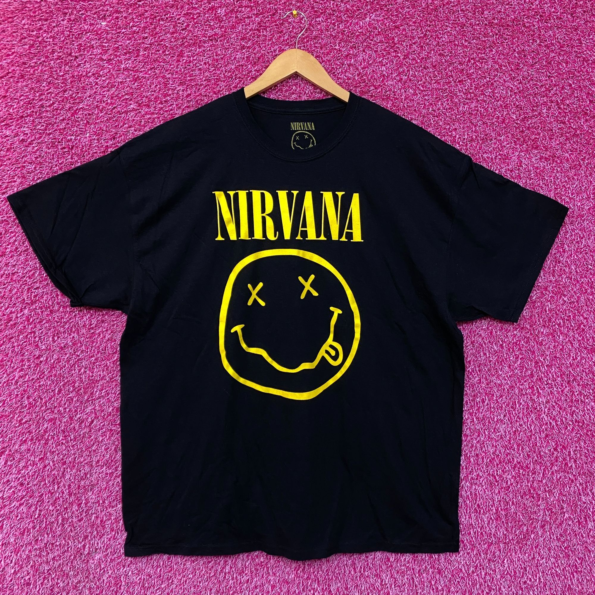 Nirvana Nirvana Nevermind Tour Smiley Promo Logo Grunge Band Tee 2X Size US XXL / EU 58 / 5 - 1 Thumbnail