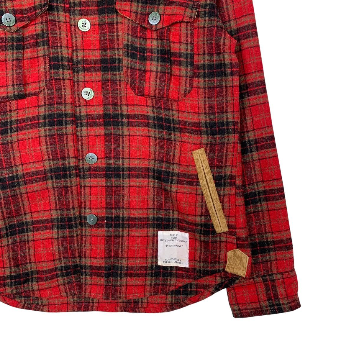 Japanese Brand INHERIT Herritage & Modernity Red Checked Flannel #1625-C72 Size US S / EU 44-46 / 1 - 6 Thumbnail