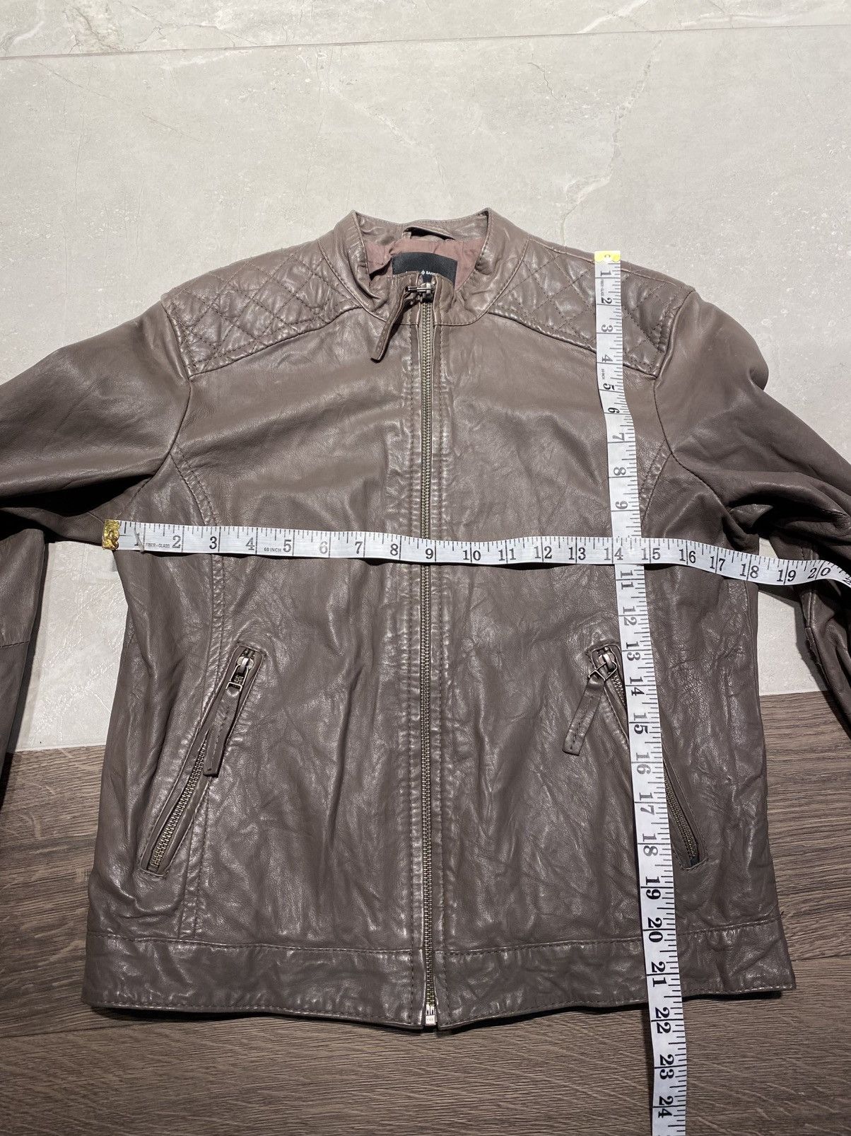 Samsoe Samsoe Samsoe & Samsoe samsøe samsøe washed leather jacket wmns M Size M / US 6-8 / IT 42-44 - 4 Thumbnail