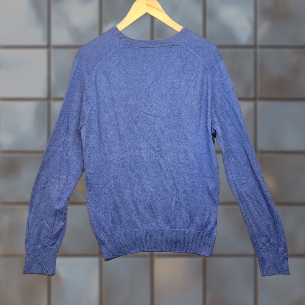 Banana Republic VINTAGE Banana Republic Sweater Mens M Blue Silk Cashmere Blend Lightweight Preppy Pullover V-Neck Long Sleeve Fall Winter Mens Size US M / EU 48-50 / 2 - 1 Thumbnail