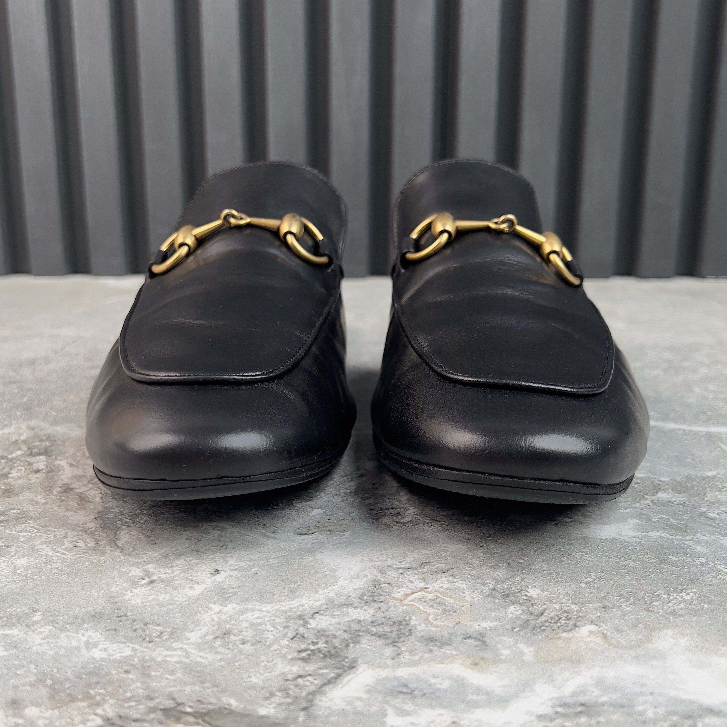 Gucci Princetown Horsebit Jordaan Mule Black Leather Size US 7.5 / EU 40-41 - 3 Thumbnail