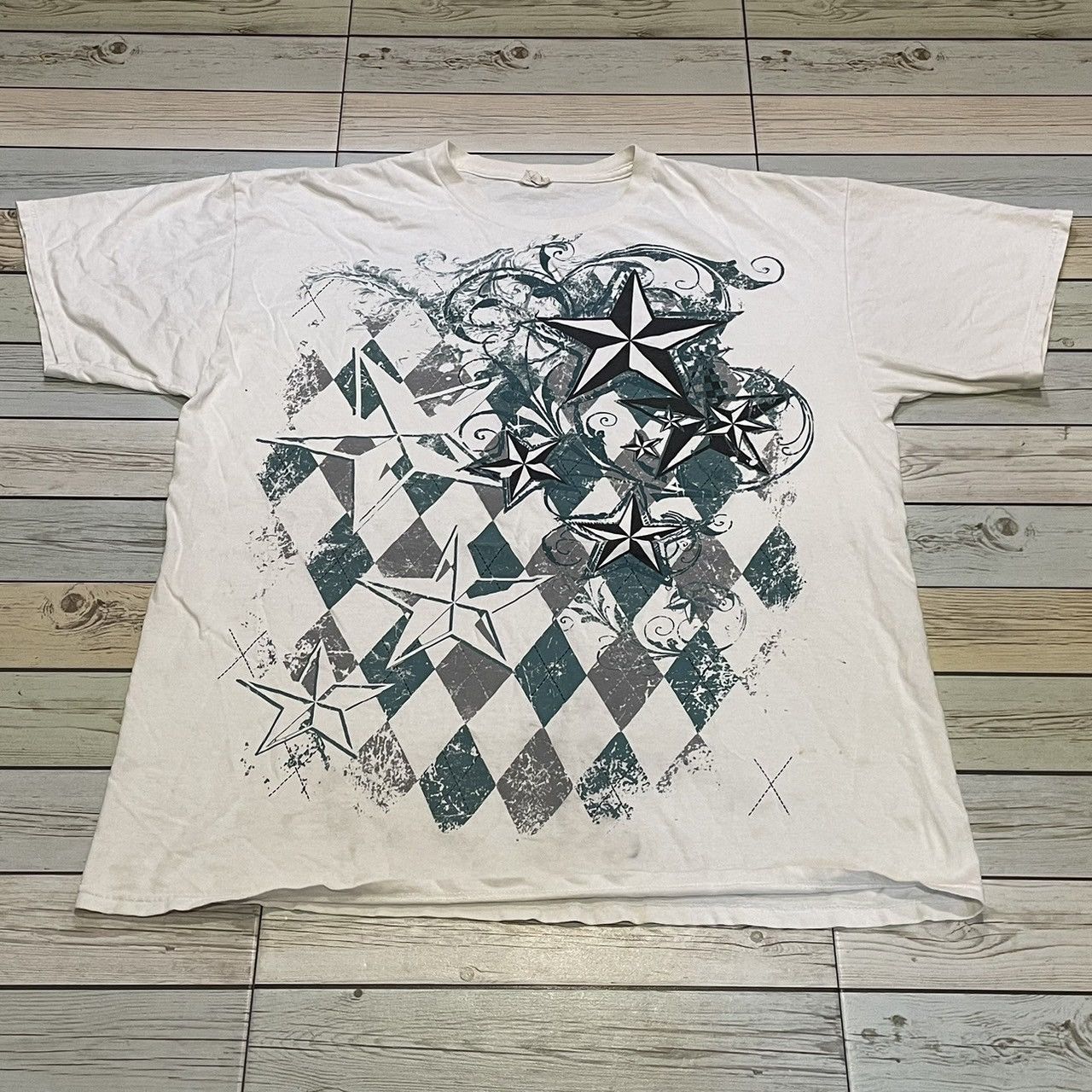 Affliction × Ed Hardy × Tapout Rare Wings Cross Tee Y2K Affliction Style Size US XL / EU 56 / 4 - 1 Thumbnail