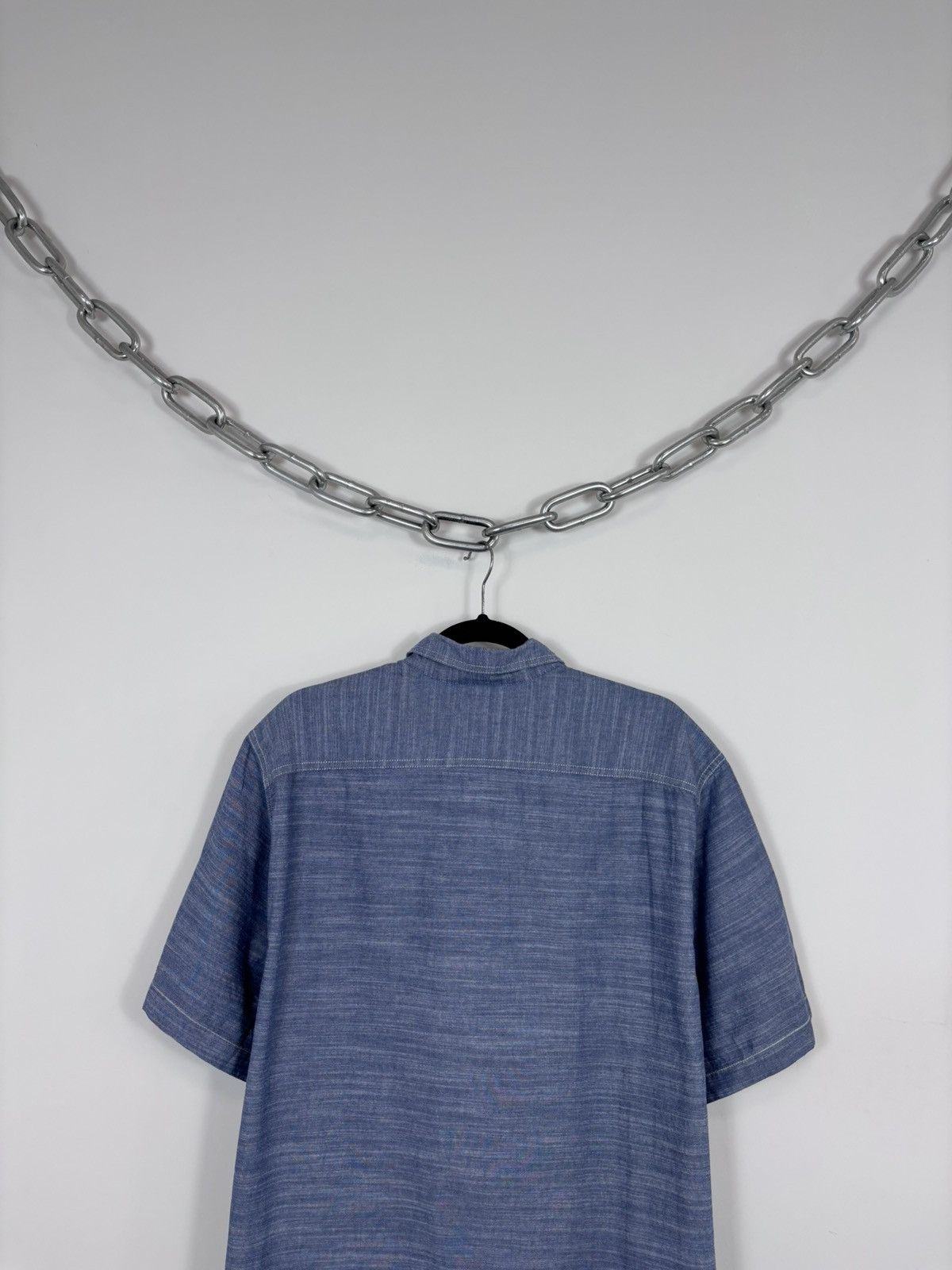 Woolrich Woolen Mills Woolrich NWT Men’s Blue Short Sleeve Shirt Casual Summer Size US XL / EU 56 / 4 - 14 Thumbnail