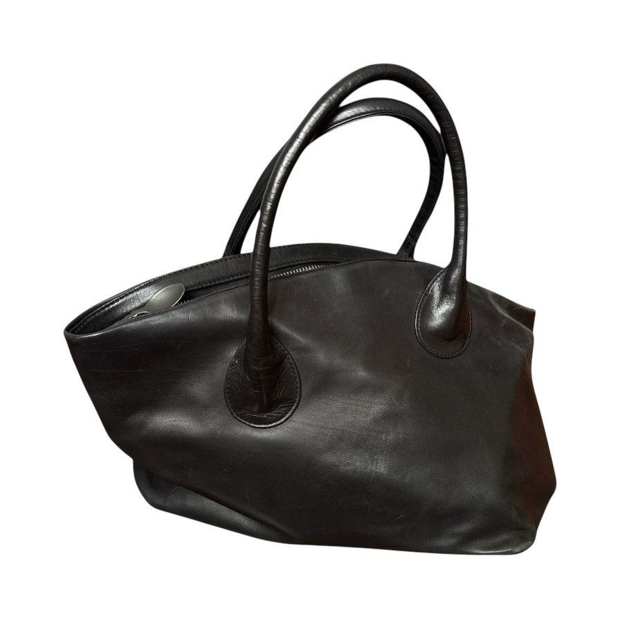 Japanese Brand HIROKO HAYASHI ASYMMETRICAL DEFORMED LEATHER BAG Size ONE SIZE - 1 Thumbnail