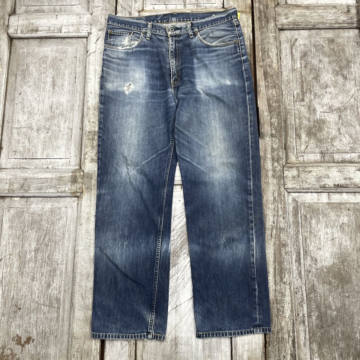 Levi's Vintage Levis 502 Distressed Faded Blue Jeans wc 344 Size US 36 / EU 52 - 1 Thumbnail