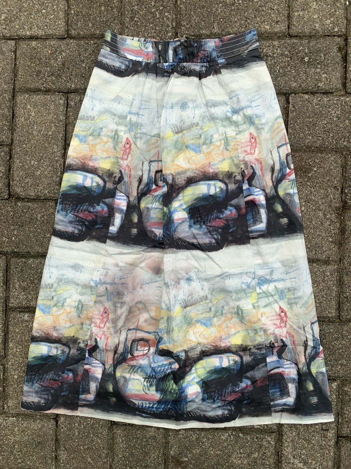 Burberry Skirt Burberry All Over Art Print Size 25" / US 0 / IT 36 - 1 Thumbnail
