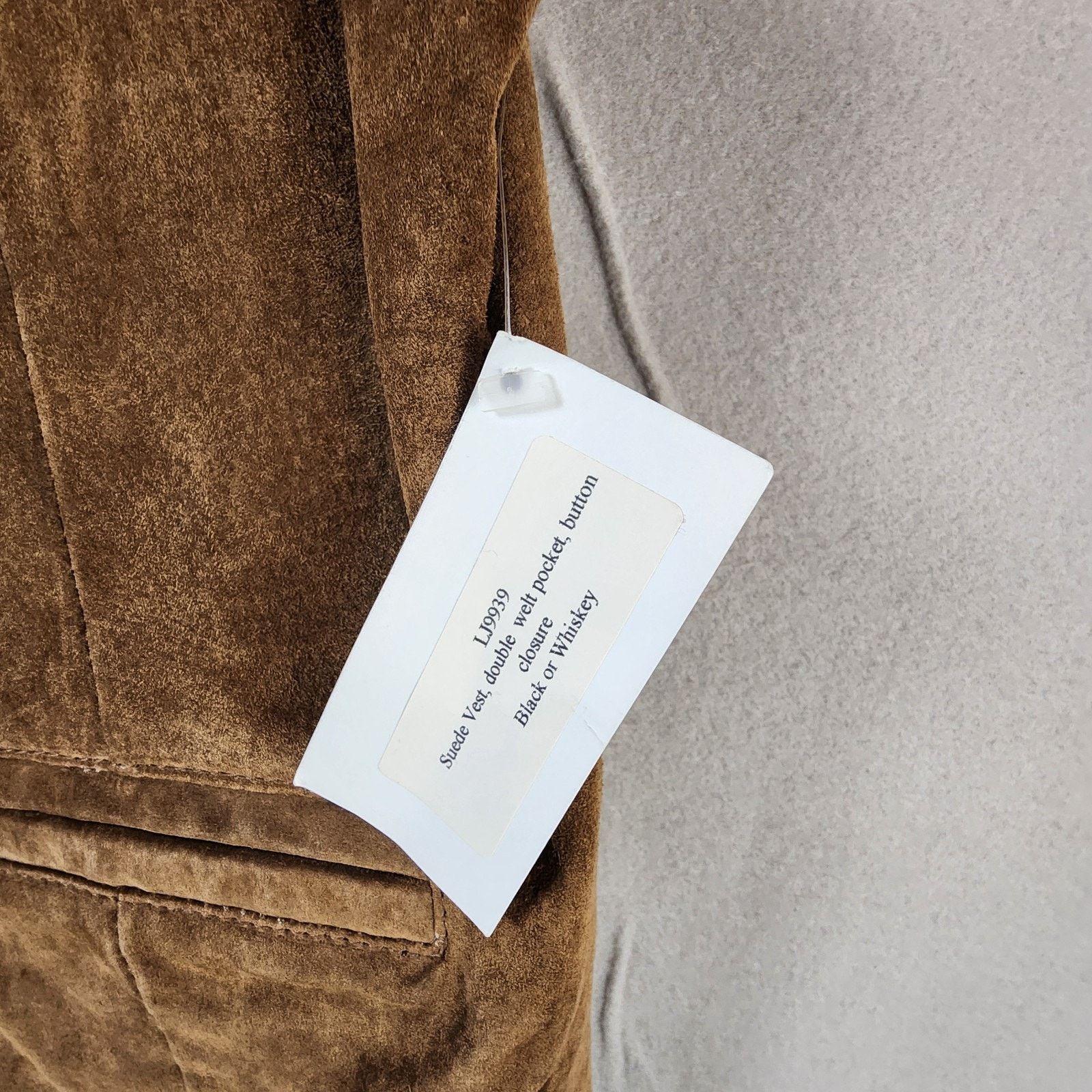 Other Sumac Canada Leather Suede Vest Men Large Brown 6-Button Size US L / EU 52-54 / 3 - 8 Thumbnail