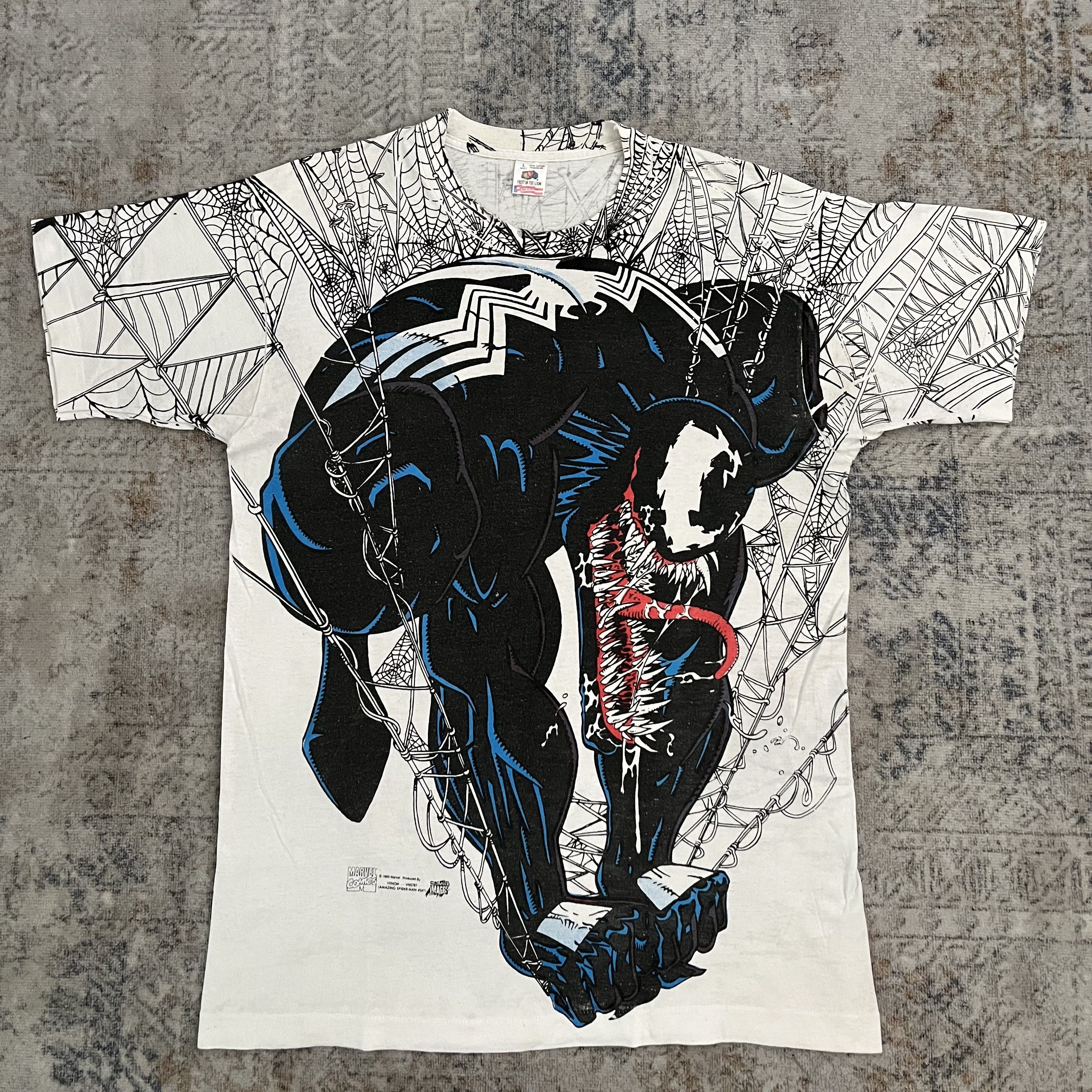 Marvel Comics Vintage Rare Marvel Venom 1993 Comic Images shirt Size US L / EU 52-54 / 3 - 1 Thumbnail
