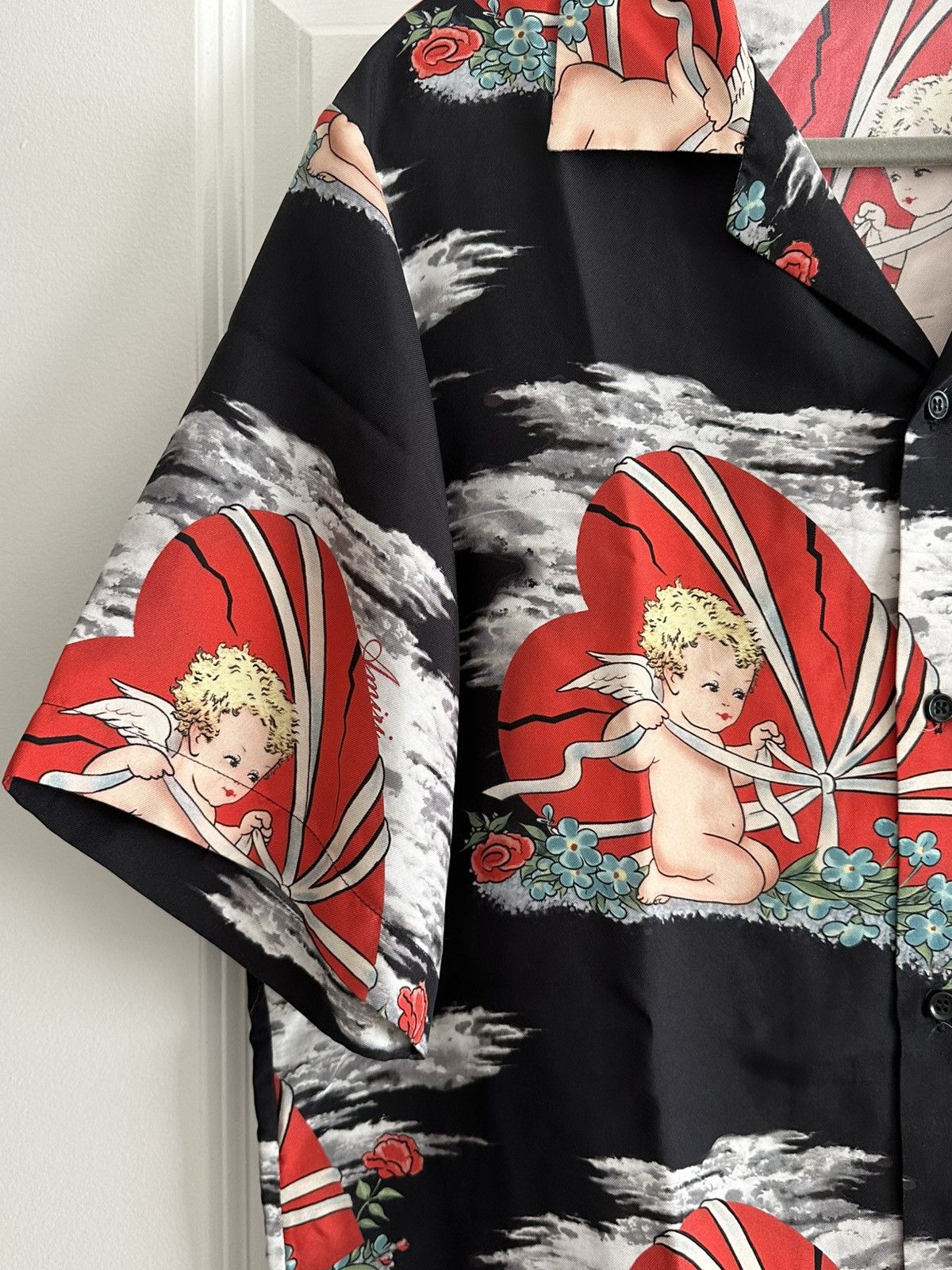 Amiri Amiri Silk Cherub bowling button up shirt Size US L / EU 52-54 / 3 - 2 Thumbnail