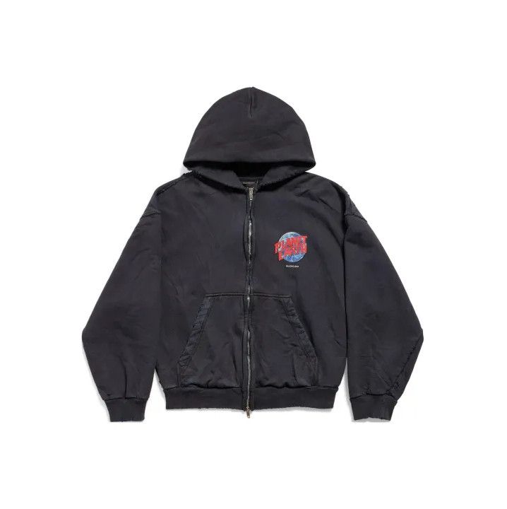 Balenciaga Balenciaga Earth Pattern Zip Hoodie Jacket Size US M / EU 48-50 / 2 - 1 Thumbnail