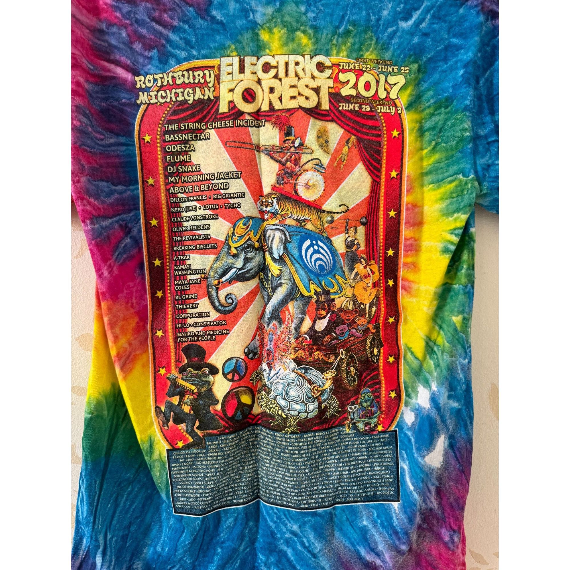Other Electric Forest 2017 Concert Rainbow T-shirt Small Size US S / EU 44-46 / 1 - 3 Thumbnail