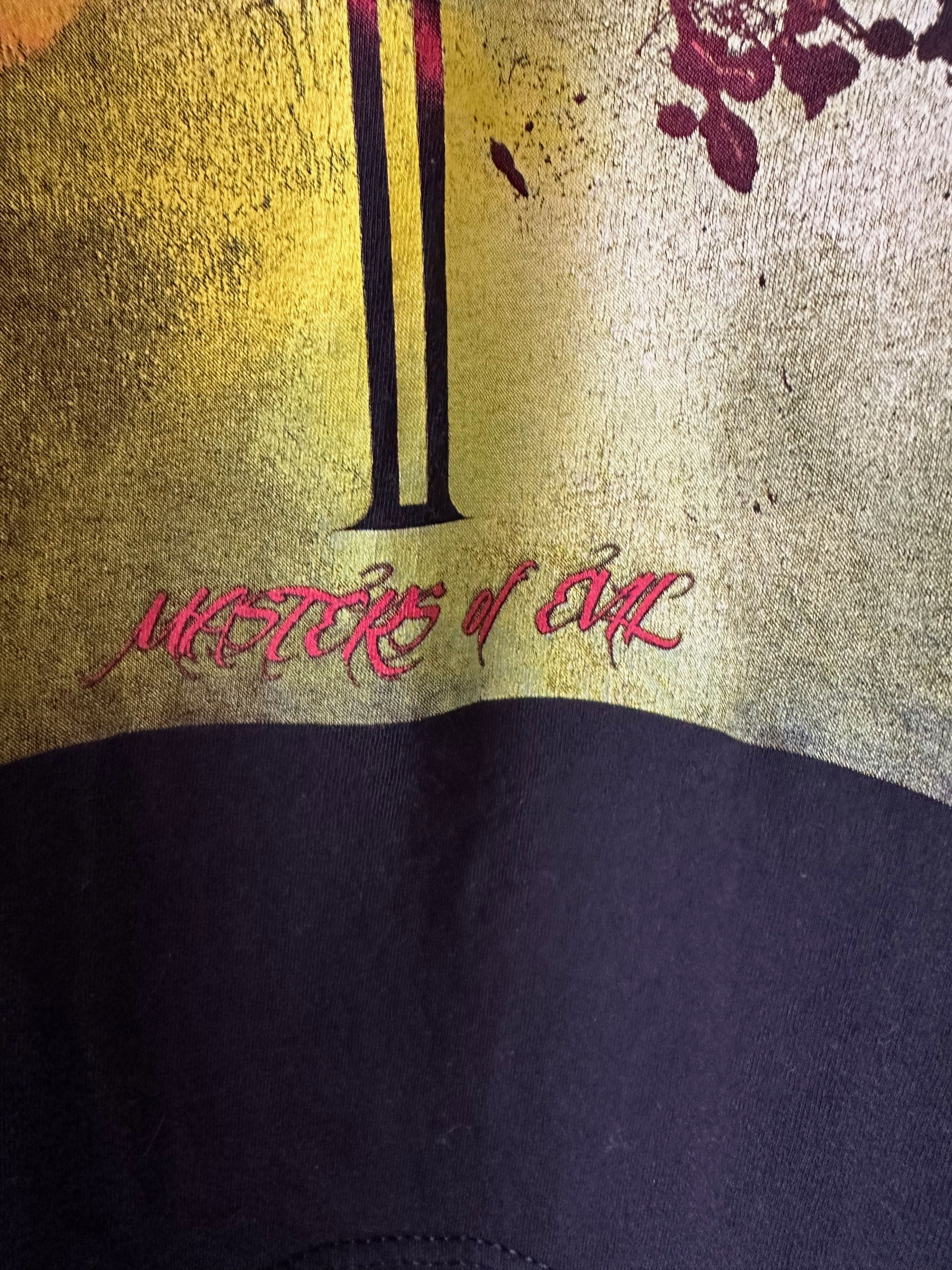 Vintage Denner / Sherman “Masters of Evil” T-shirt album metal band Size US XL / EU 56 / 4 - 6 Thumbnail