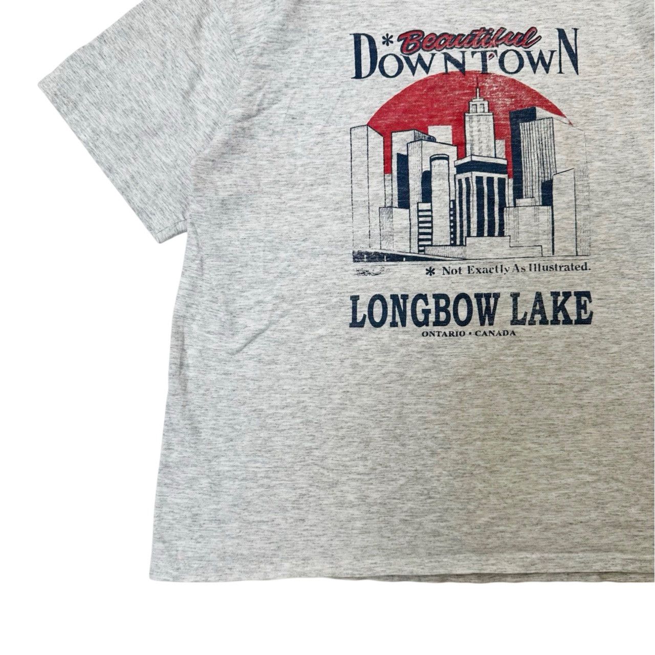 Vintage Vintage 90s Beautiful Downtown Longbow Lake Graphic T Shirt Size US M / EU 48-50 / 2 - 3 Thumbnail