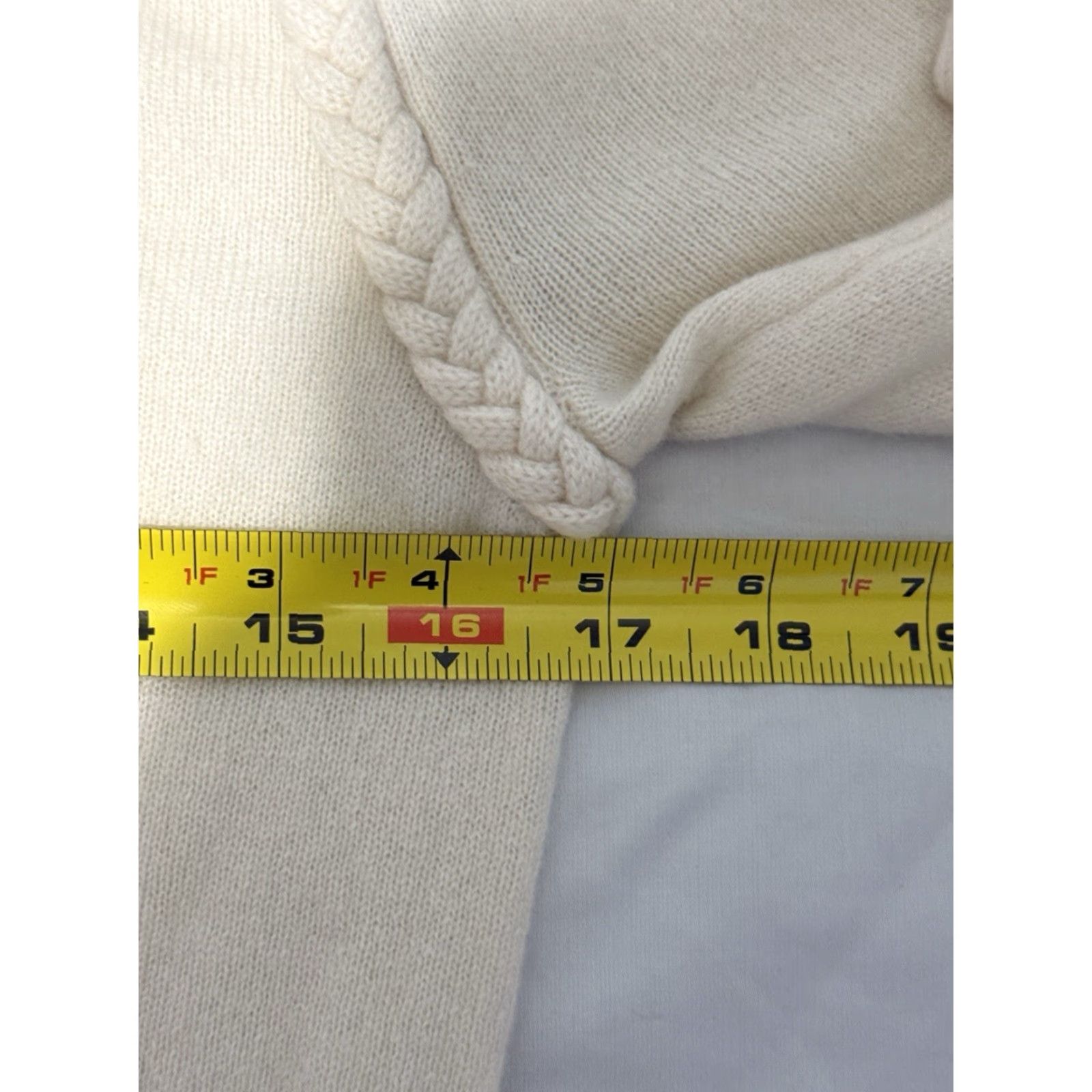 Vintage VINTAGE Jumper 1234 Cashmere Cardigan Women UK 6/8 Cream Size M / US 6-8 / IT 42-44 - 2 Thumbnail