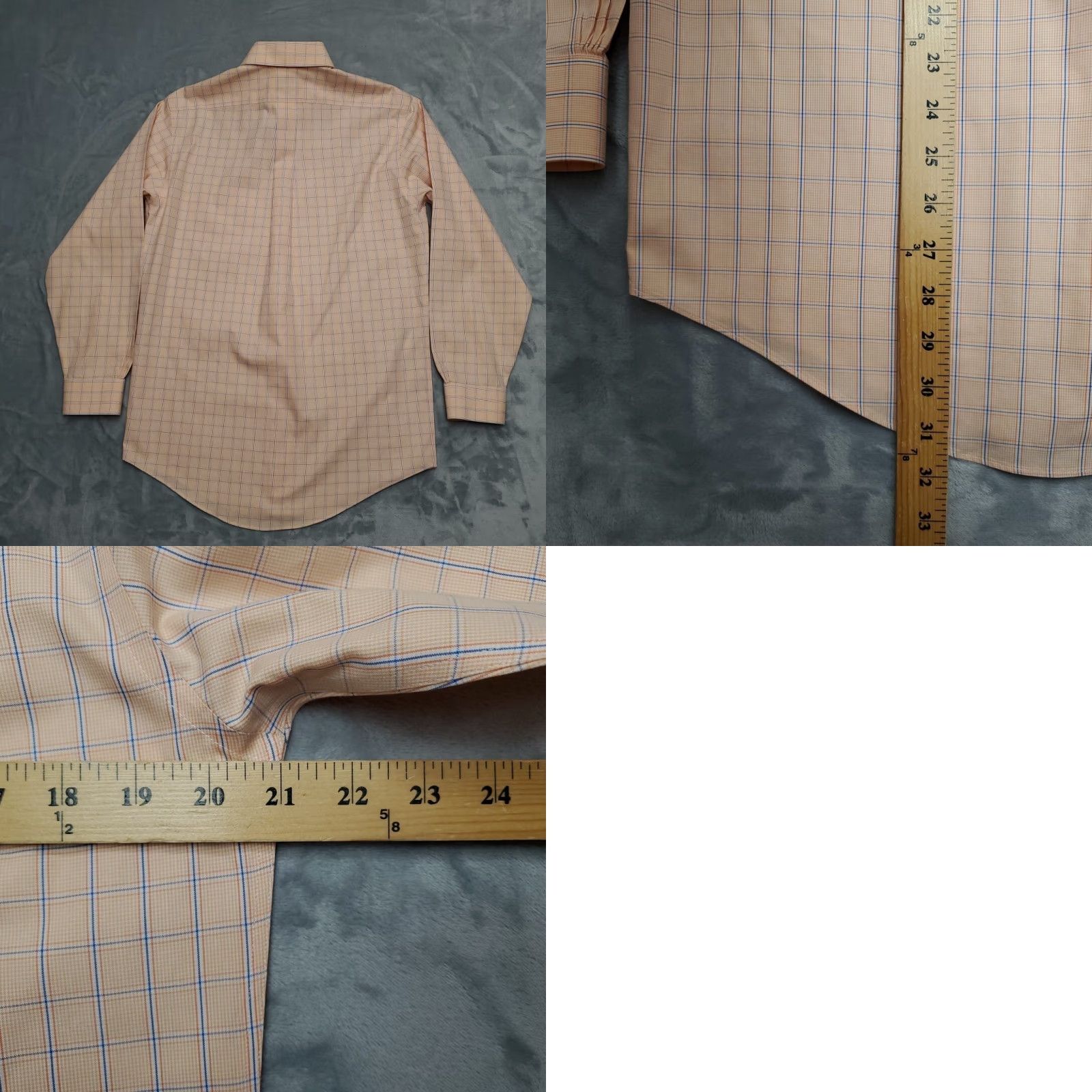 Brooks Brothers Brooks Brothers Shirt 14.5 Pink Plaid Long Sleeve Cotton Non-Iron Dress Mens Size 40R - 8 Thumbnail