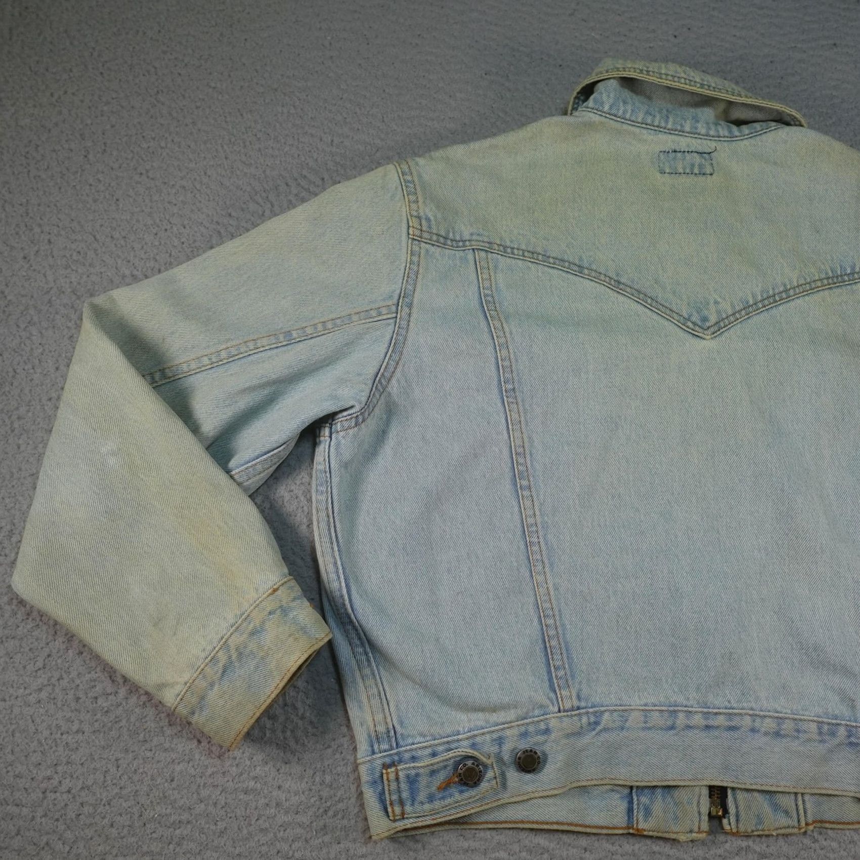 Vintage VINTAGE Arizona Jean Company Womens Denim Bomber Jacket M Blue 90s Trucker Casual Workwear Jacket Size M / US 6-8 / IT 42-44 - 6 Thumbnail