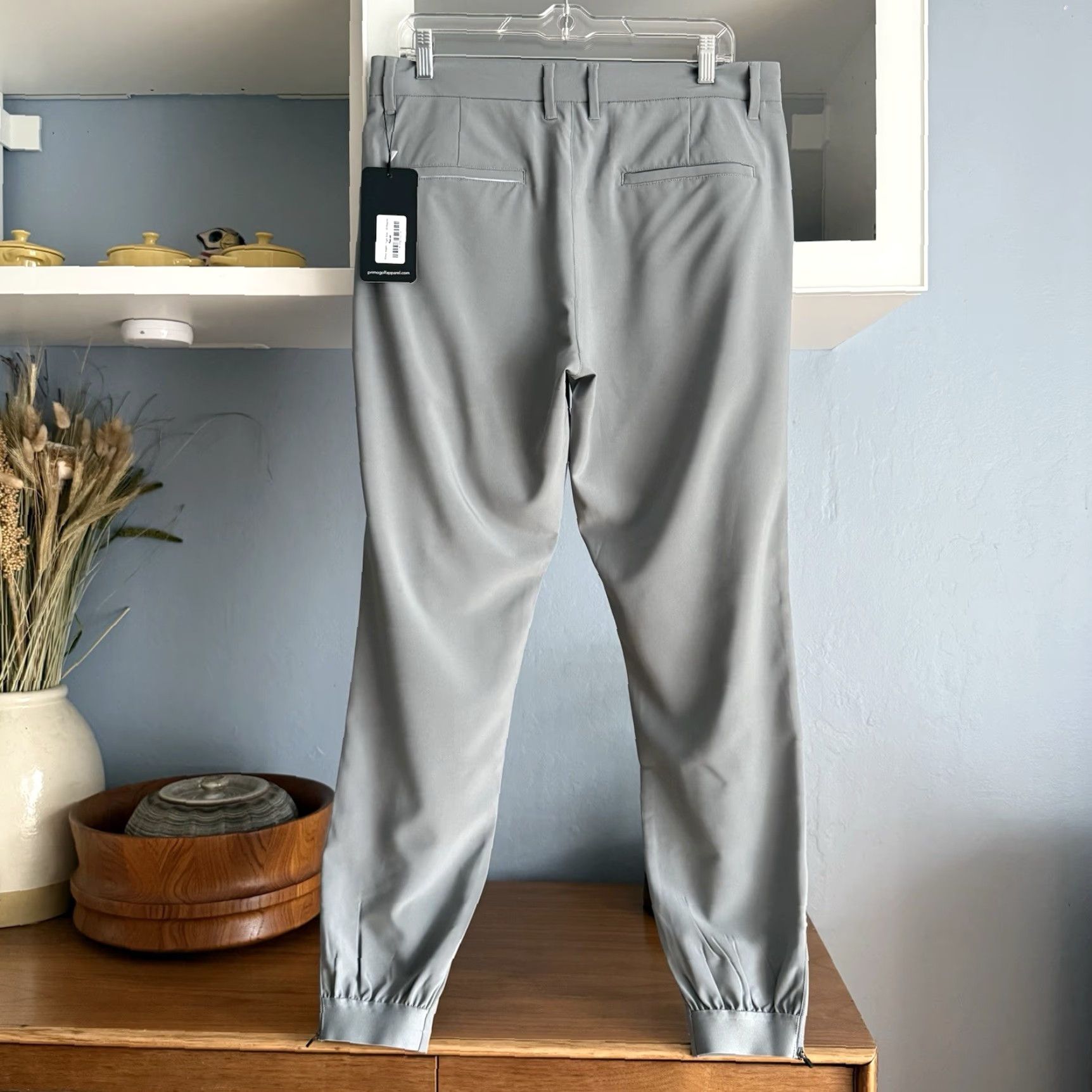 Vintage Primo Mens Light Grey Golf Jogger Pants Size 33 Regular Size US 33 - 3 Thumbnail