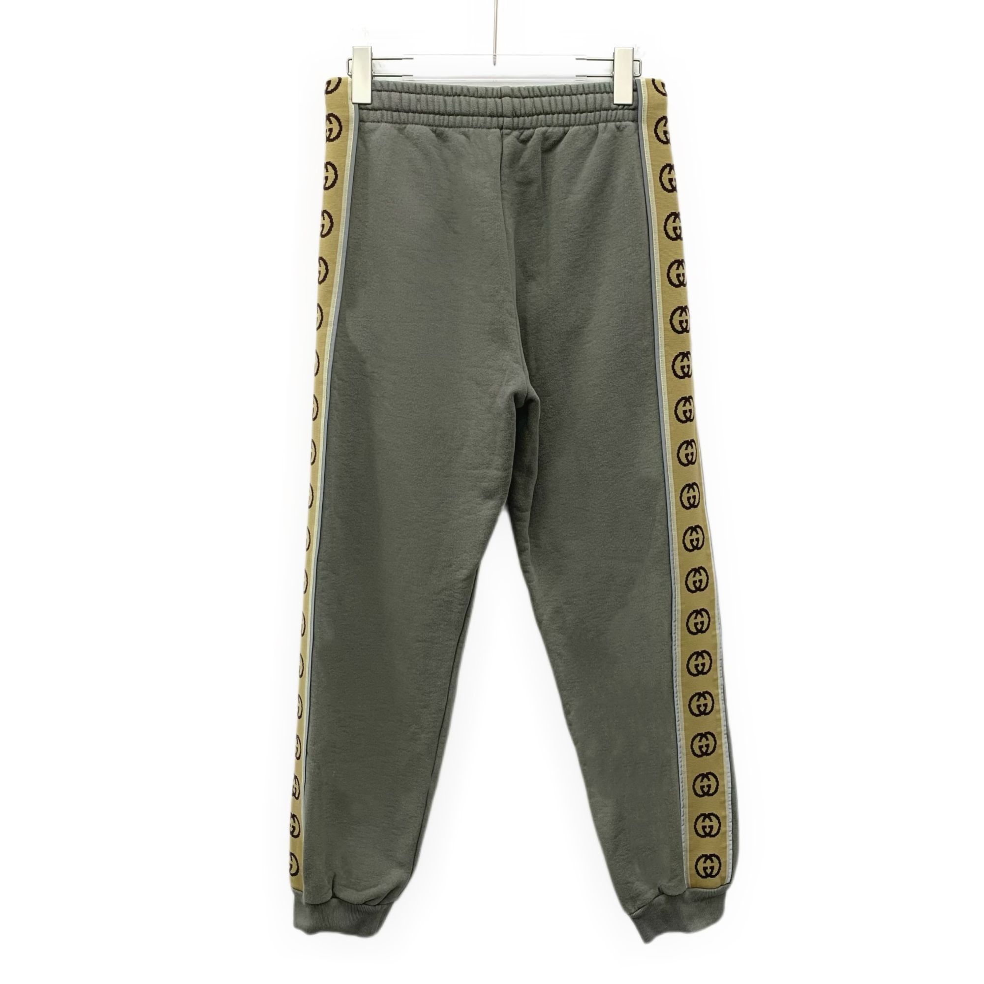 Gucci Gucci Grayish-Green Cotton Drawstring Sport Pants With Side Size US 30 / EU 46 - 7 Thumbnail