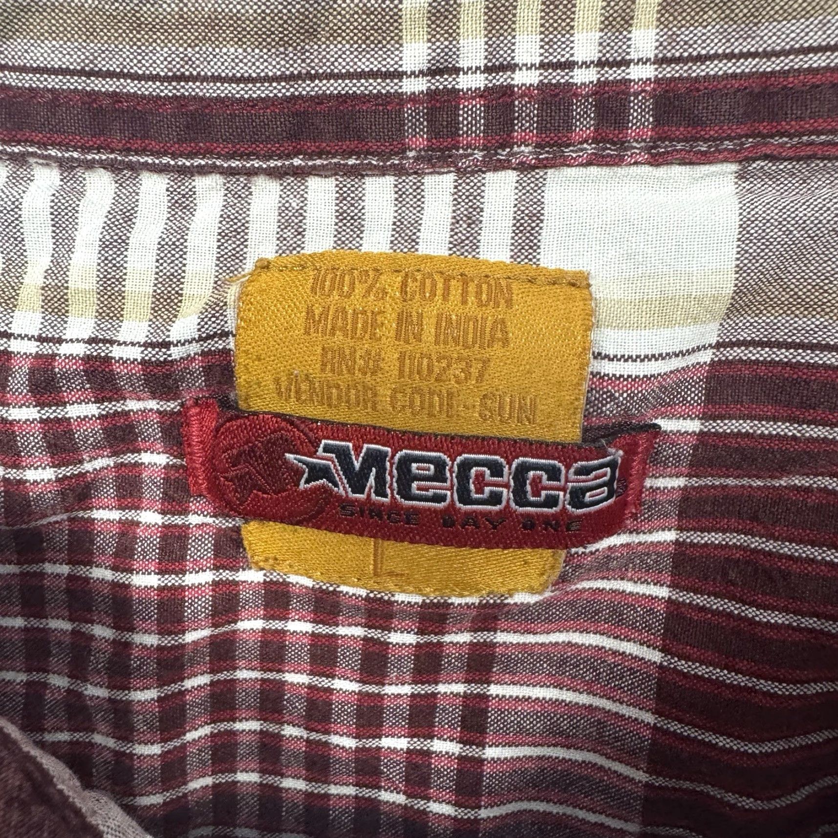 Vintage VINTAGE Mecca Sin City Button Shirt L Plaid Hip Hop Streetwear City 90s Western Mens Size US L / EU 52-54 / 3 - 6 Thumbnail