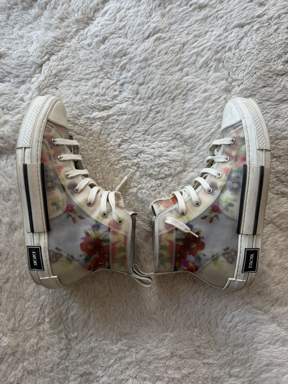 Dior Flowers Pattern Hitop Size US 10 / EU 43 - 1 Thumbnail