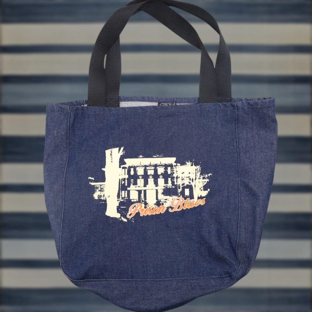 Vintage VINTAGE Prison Blues Graphic Denim Tote Bag Unisex Adults Tote Blue Cotton 20"x18" Bag Size ONE SIZE - 1 Thumbnail