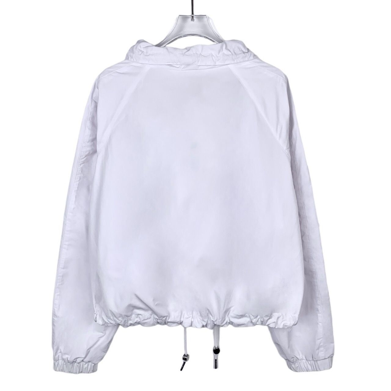Burberry [Burberry] Logo Lettering White Hooded Zip-Up Jacket 36 Size XS / US 0-2 / IT 36-38 - 7 Thumbnail