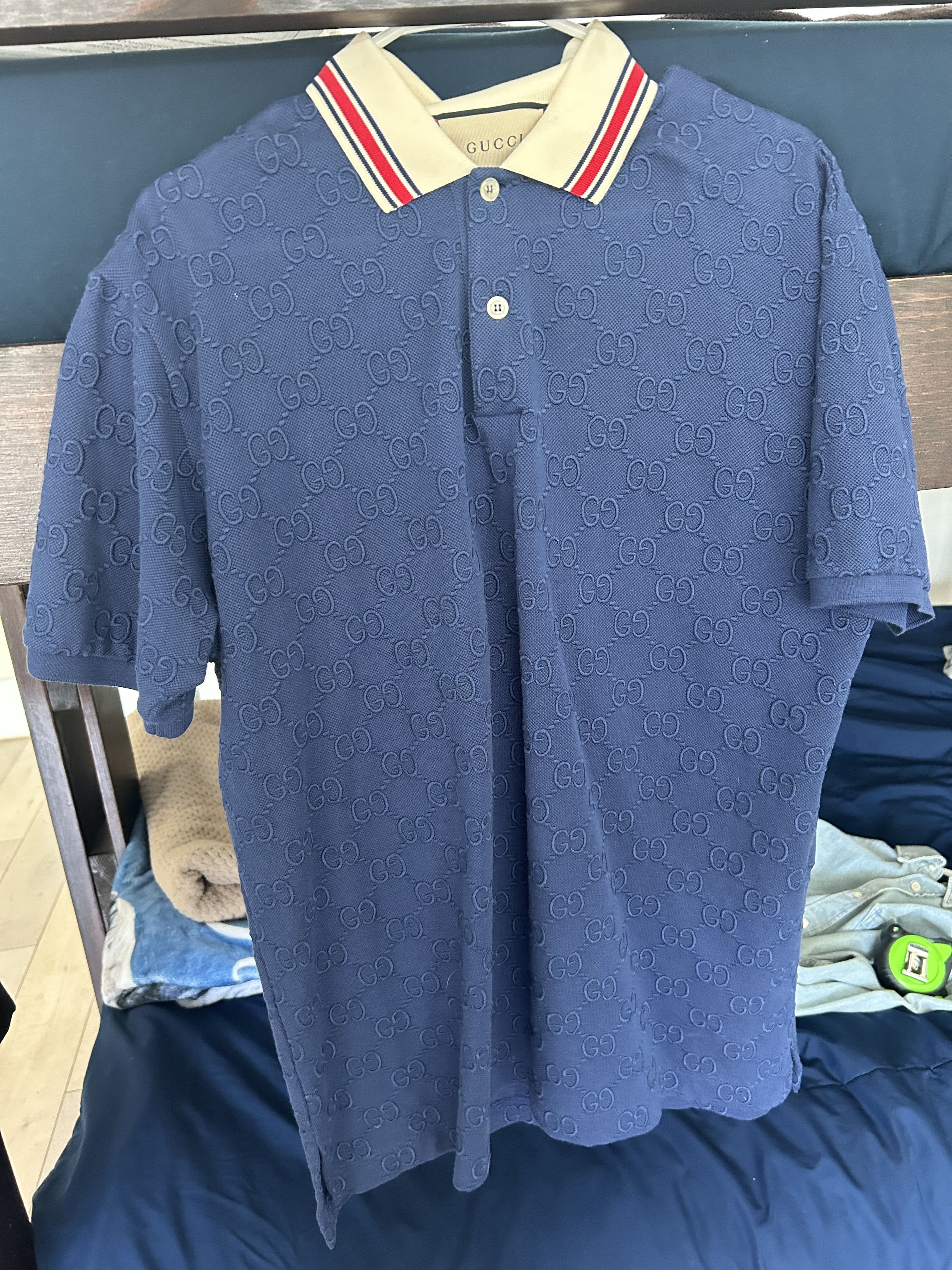 Gucci Gucci Logo Embroidered Polo Size US L / EU 52-54 / 3 - 2 Thumbnail