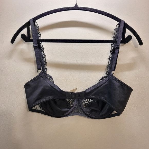 Other Chantelle Black Lace Floral Bra - 36c Size ONE SIZE - 2 Thumbnail