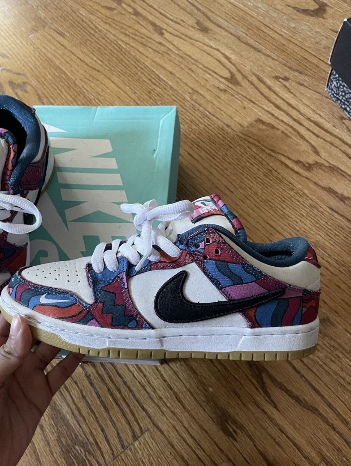 Nike × Parra Nike Dunk Low Pro SB x Parra Abstract Art 2021 Size US 5.5 / IT 35.5 - 4 Thumbnail