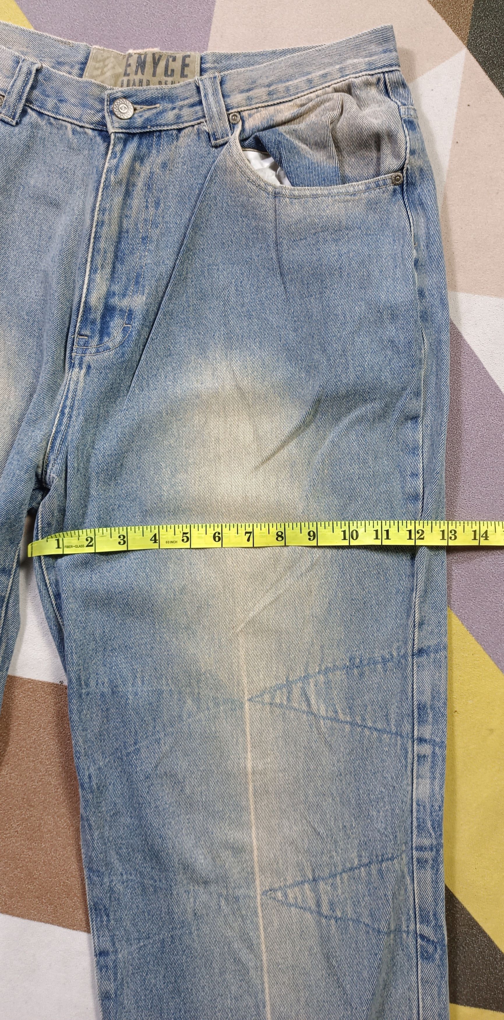 Vintage💥 ENYCE Crazy Baggy Denim Distressed jeans