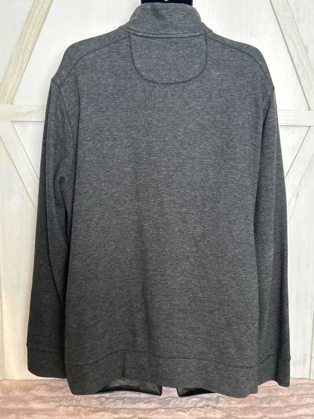 Tommy Bahama 0002 Tommy Bahama Men’s XL Quart Zip Pullover Gray Sweater Size US XL / EU 56 / 4 - 3 Thumbnail