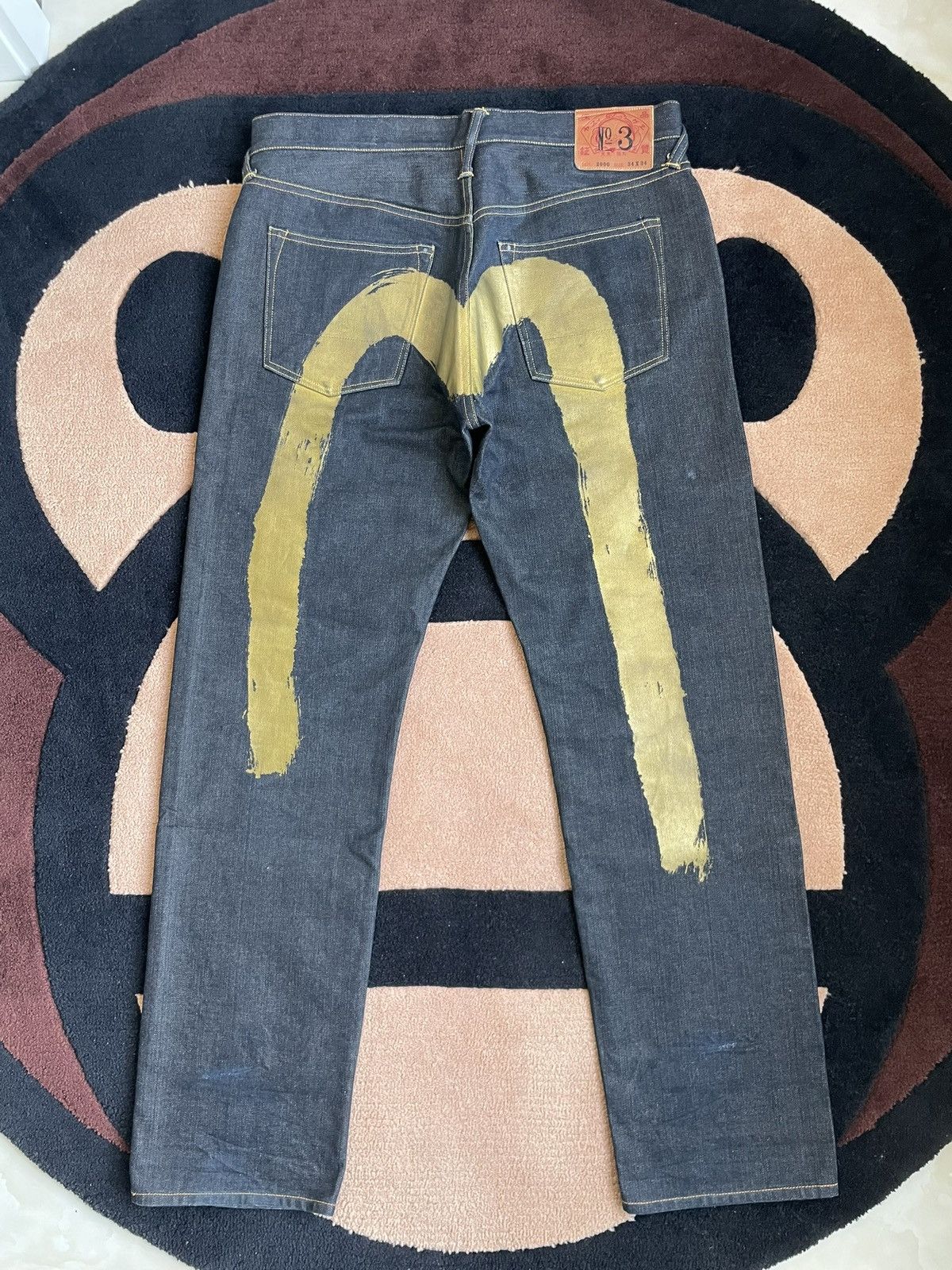 Evisu evisu golden daicock style denim jeans size：34x34 Size US 34 / EU 50 - 1 Thumbnail