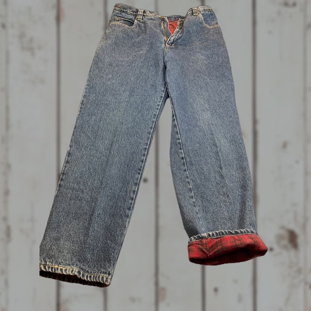 Vintage VINTAGE Woolrich Red Flannel Lined BLUE JEANS 36/34 MENS Denim Relaxed Fit Outdoor WORK Size US 36 / EU 52 - 1 Thumbnail