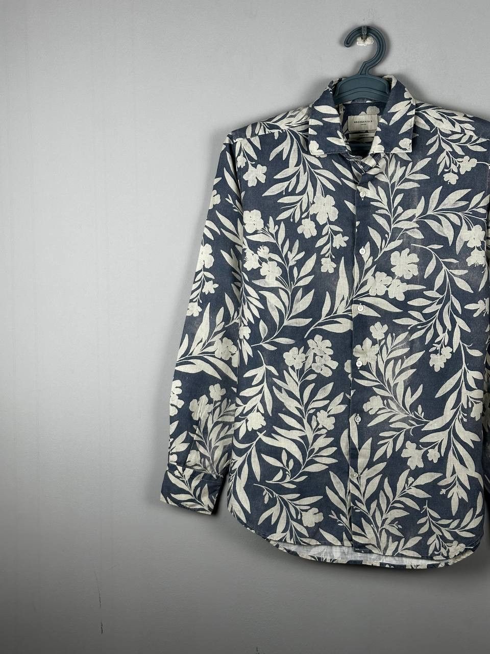 Brooksfield Luxury Brooksfield Torino Linen Summer Shirt Size US M / EU 48-50 / 2 - 2 Thumbnail