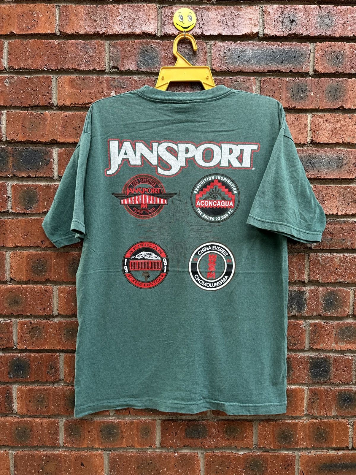 Jansport Vintage 90s JanSport Mountain Tour Faded Tee Size US M / EU 48-50 / 2 - 1 Thumbnail