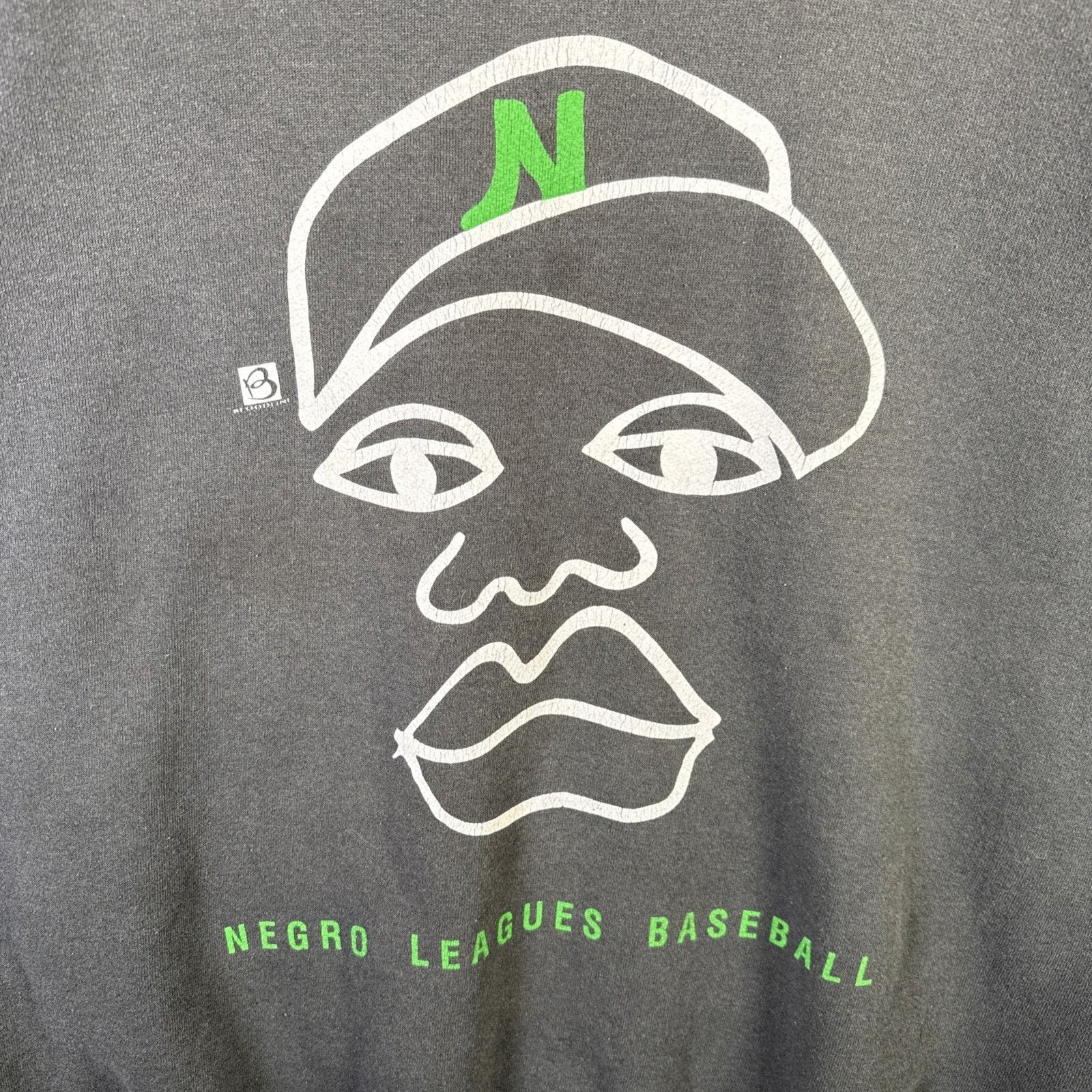 Rap Tees Vintage Negro Leagues Baseball Sweatshirt Mens 2XL Black 90s Size US XXL / EU 58 / 5 - 2 Thumbnail