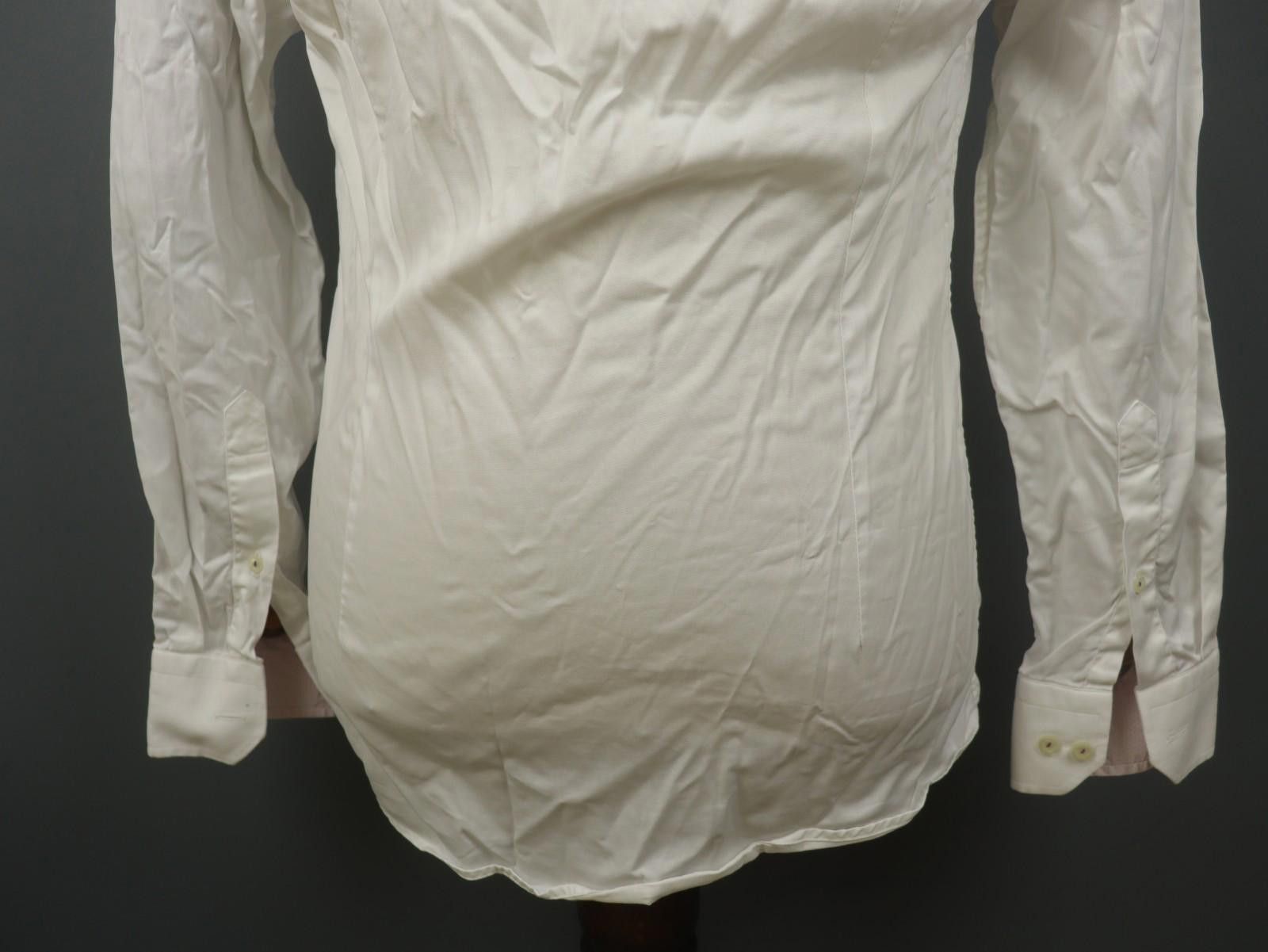 Eton Eton White 100% Cotton Collared Dress Shirt Size 40 Size 38R - 10 Thumbnail